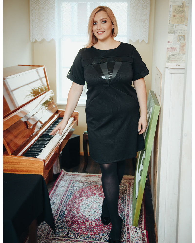 DIAMOND PEARL DRESS BLACK
