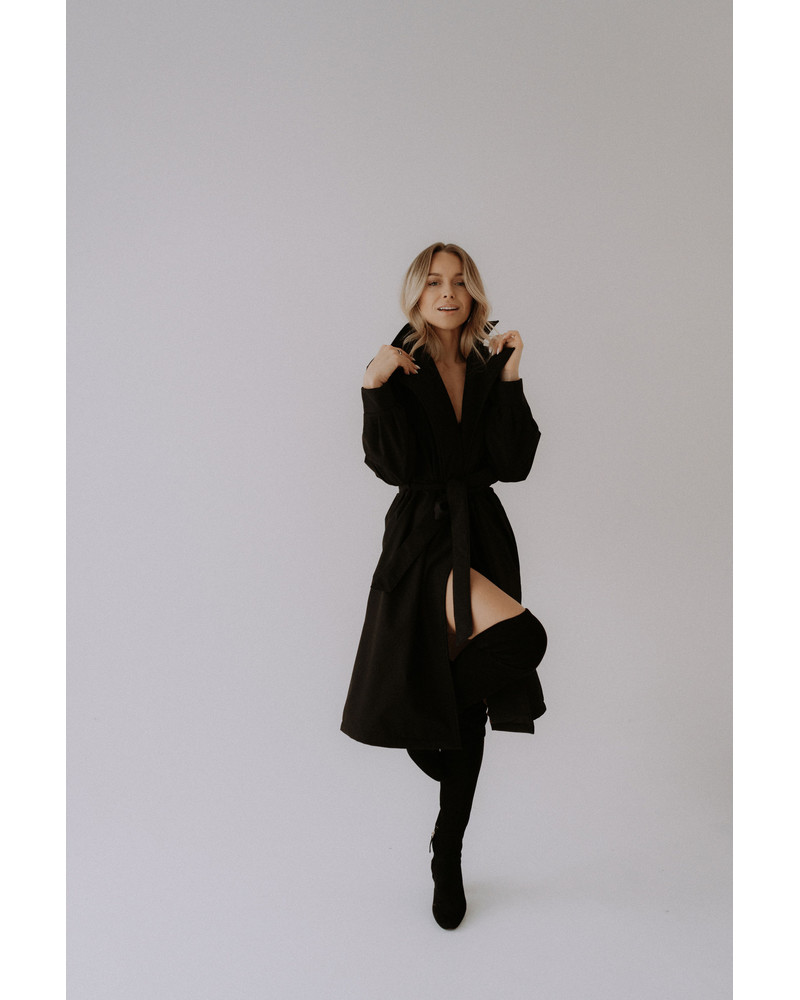 TD TRENCH COAT BLACK