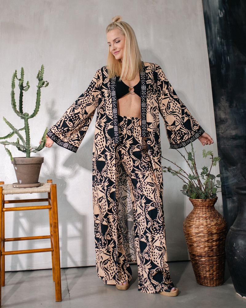 LETRIBE UNISEX KIMONO TIGER