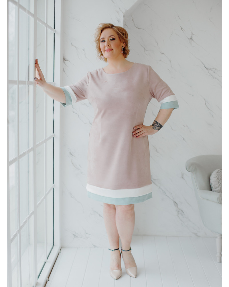 LAYERCAKE MINI DRESS BLUSH MINT