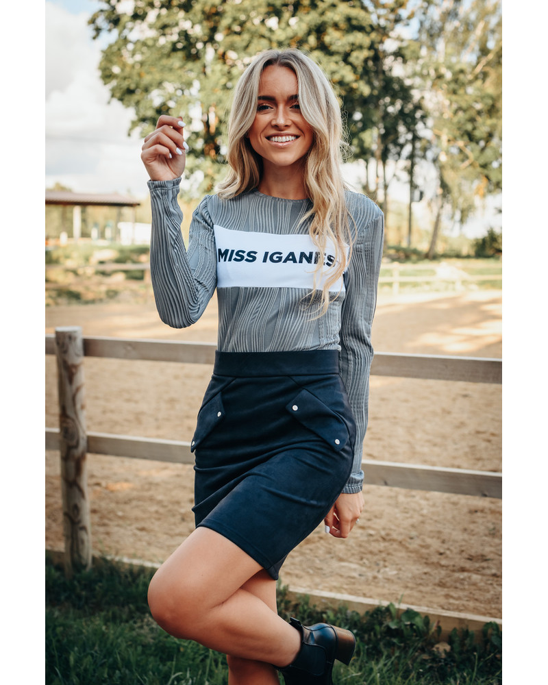 MISS IGANES WAVE SHIRT GREY