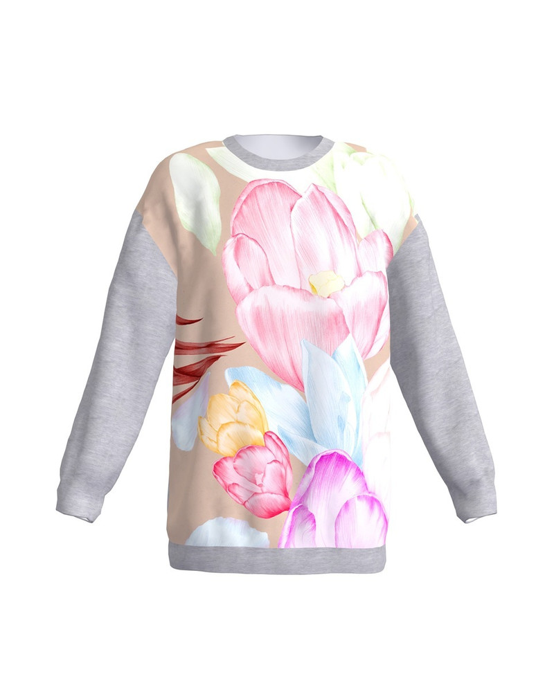AKINDE OVERSIZE SWEATSHIRT GREY