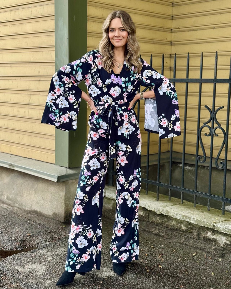 SUMMER FLOWER BOHO WIDE TROUSERS