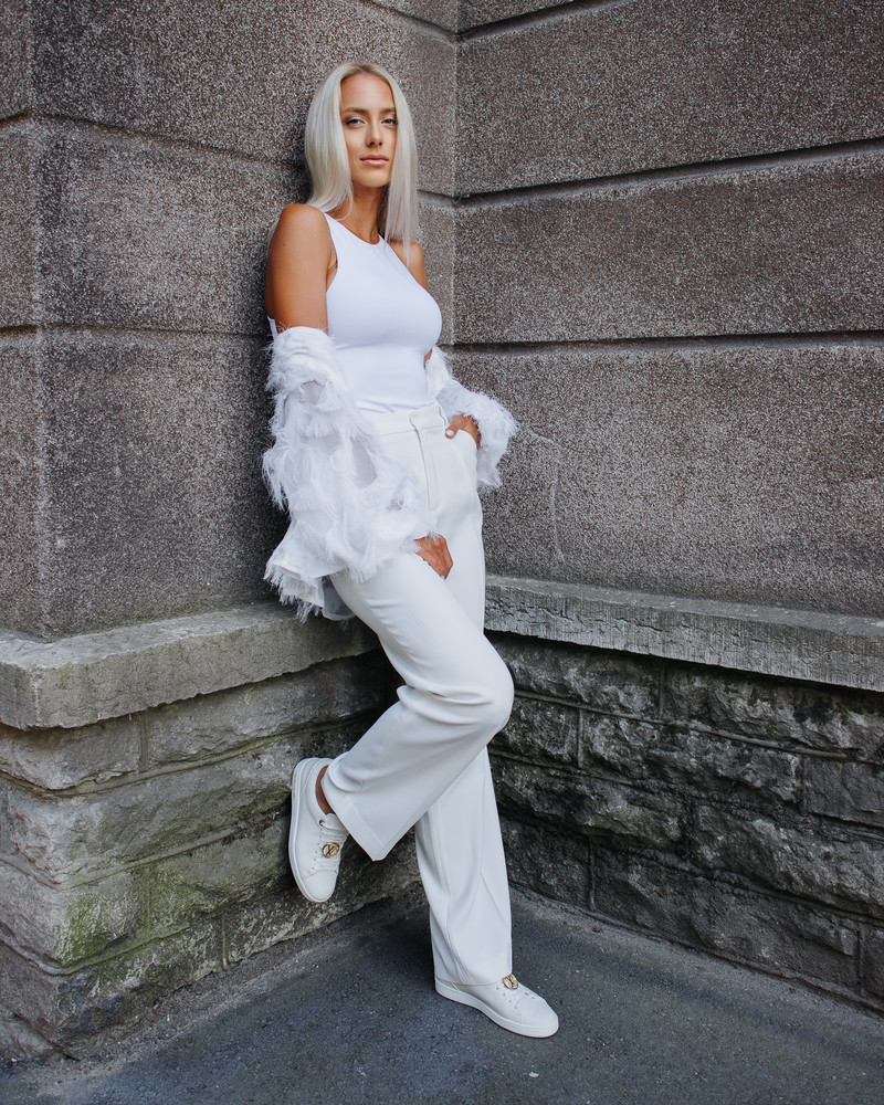 FRINGE JACKET WHITE