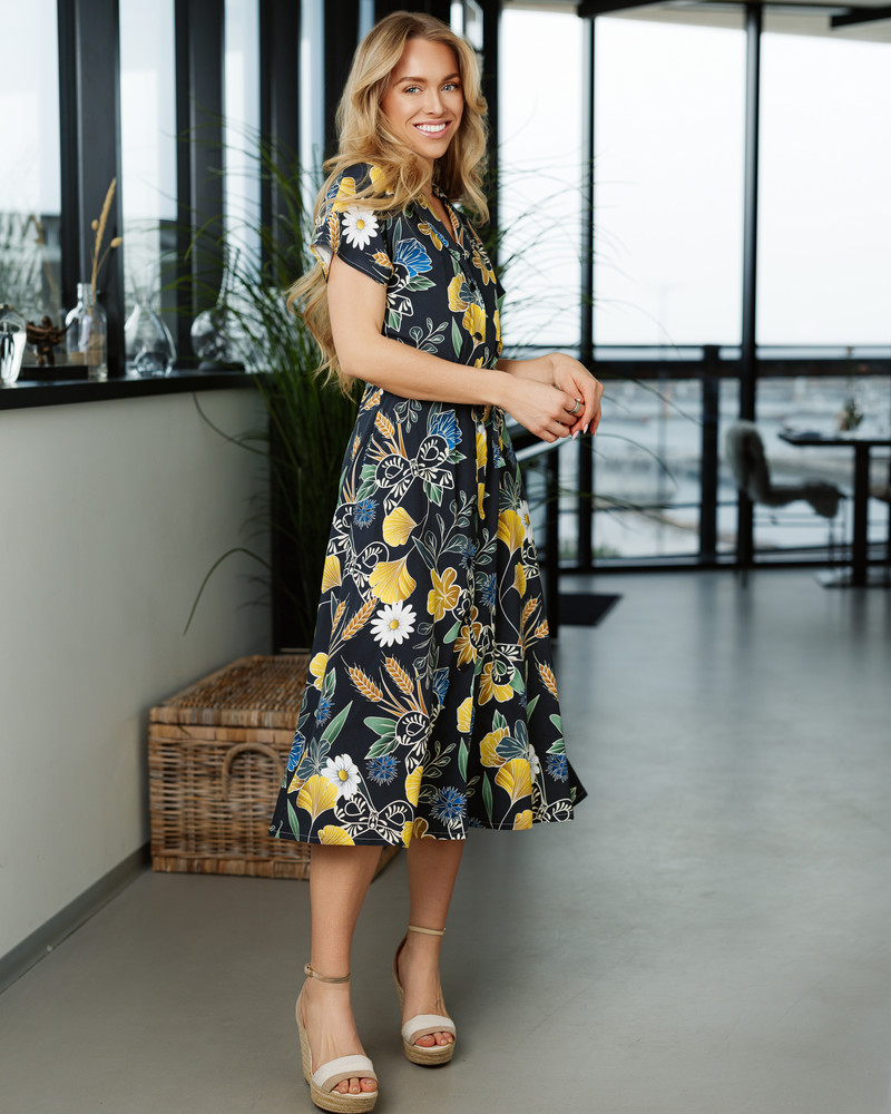 CORNFLOWER MIDI DRESS