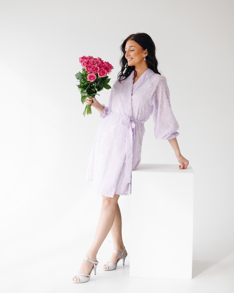 MOON DRESS FRINGE LILAC