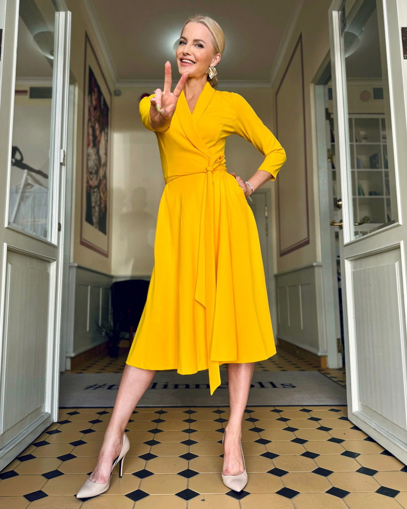 MOON MIDI DRESS YELLOW