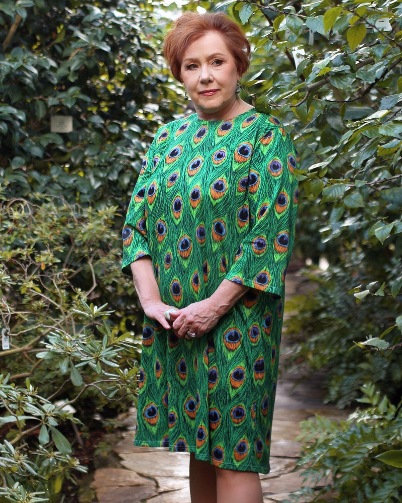 PEACOCK QUARTER DRESS GREEN