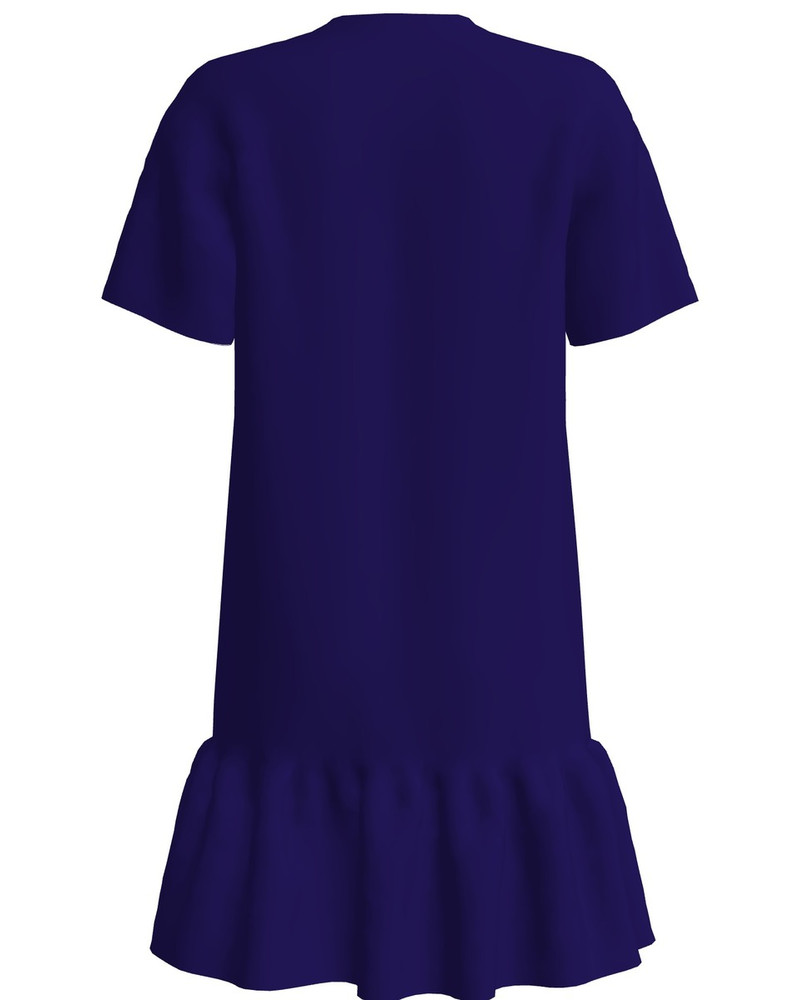 ROK N ROL FRILL DRESS DARK BLUE