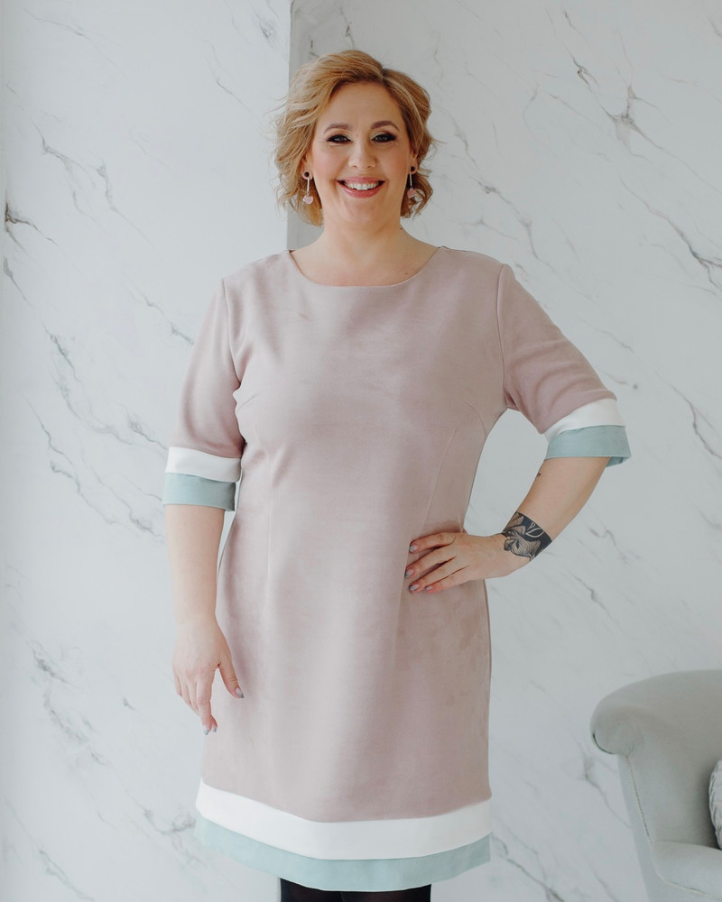 LAYERCAKE MINI DRESS BLUSH MINT
