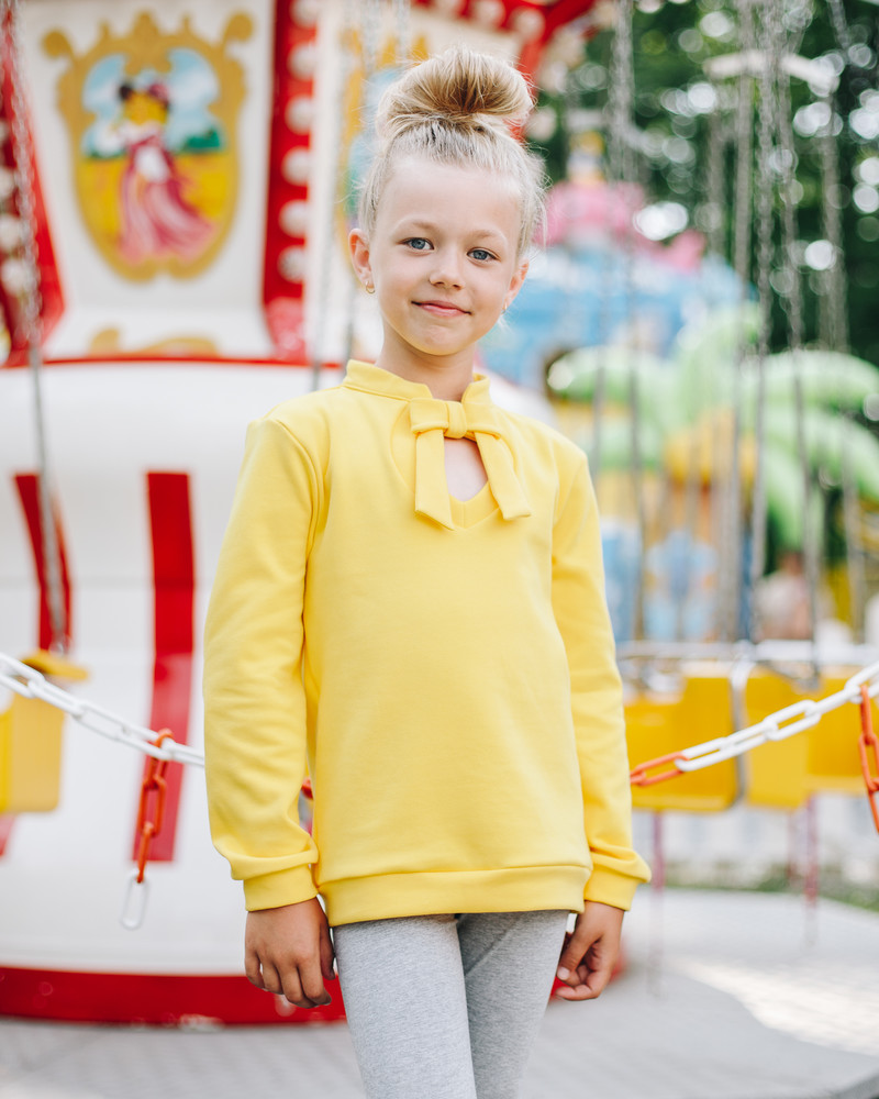 DOLLABLE KIDS SWEATSHIRT YELLOW