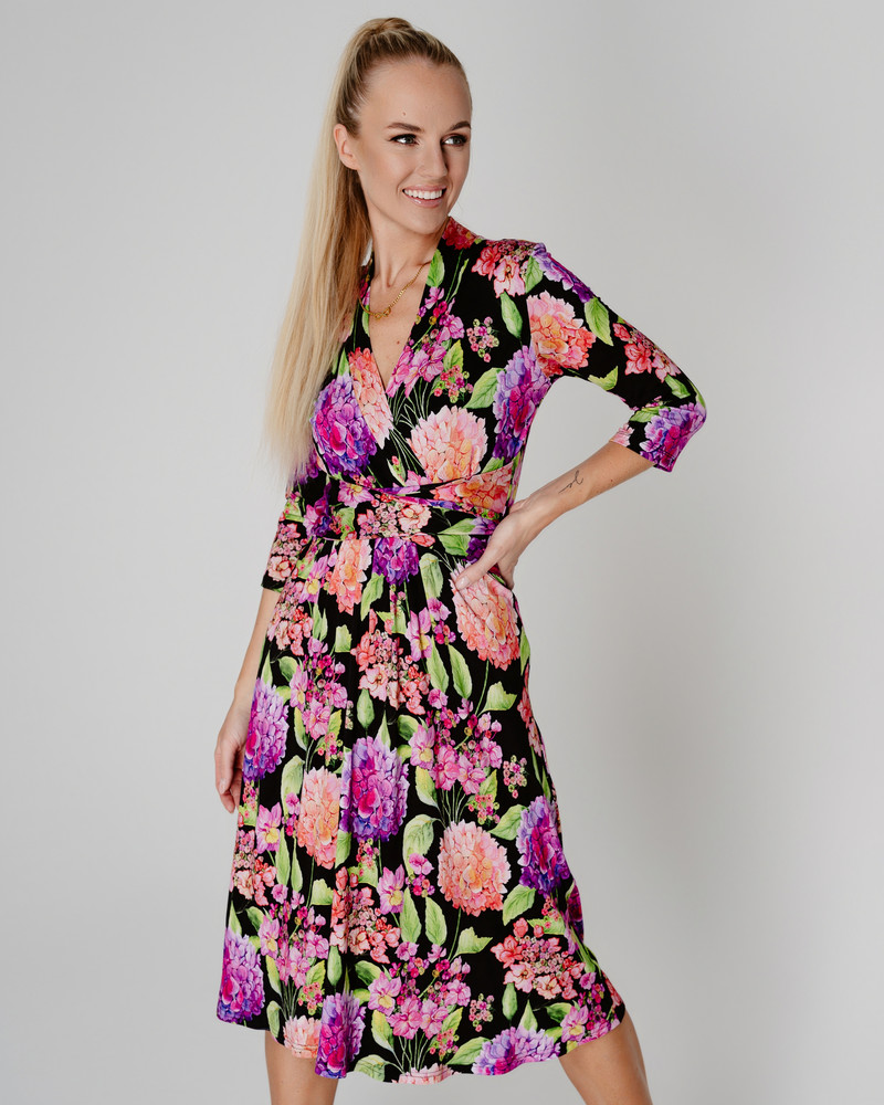 HORTENSIA ELEGANT MIDI DRESS