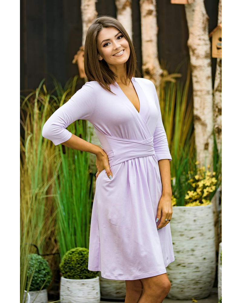 ELEGANT MINI DRESS LILAC