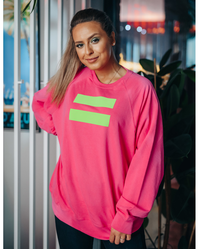 GREEN VÕRDSUS SWEATSHIRT FUCHSIA