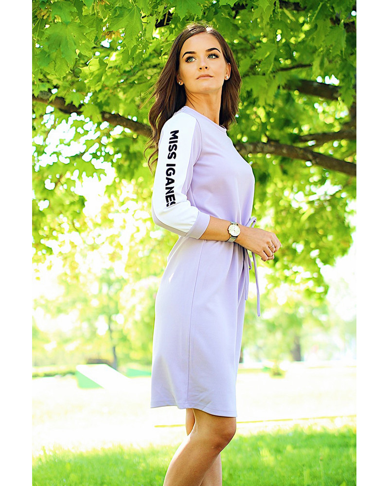 MISS IGANES SIDE JUMPER DRESS LILAC