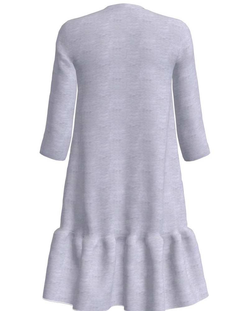 COLORFUL WOLF KIDS FRILL DRESS LIGHT GREY