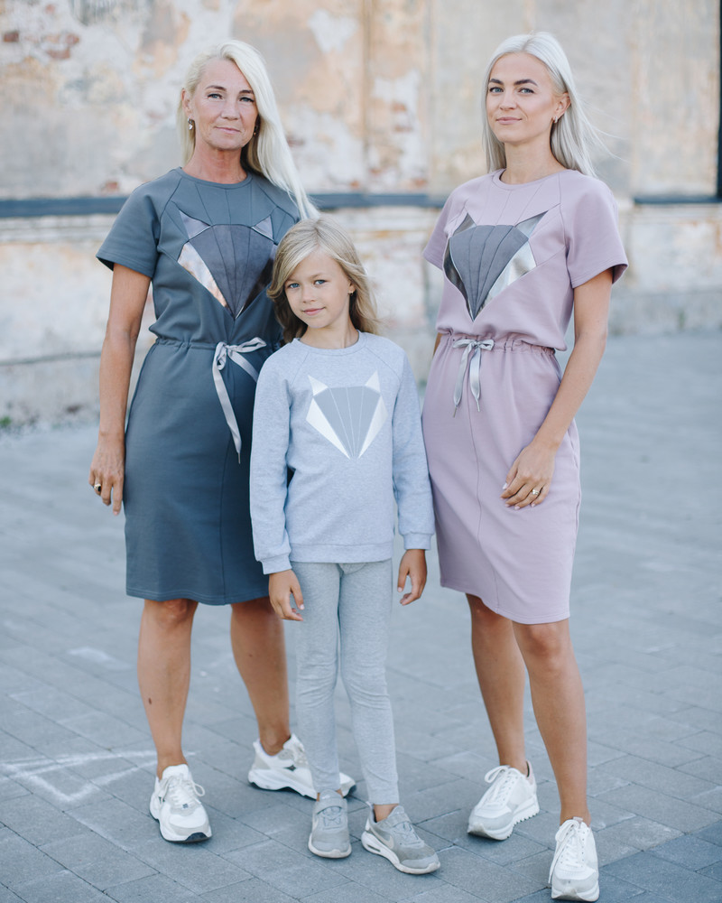 FOX JUMPER DRESS PLUM