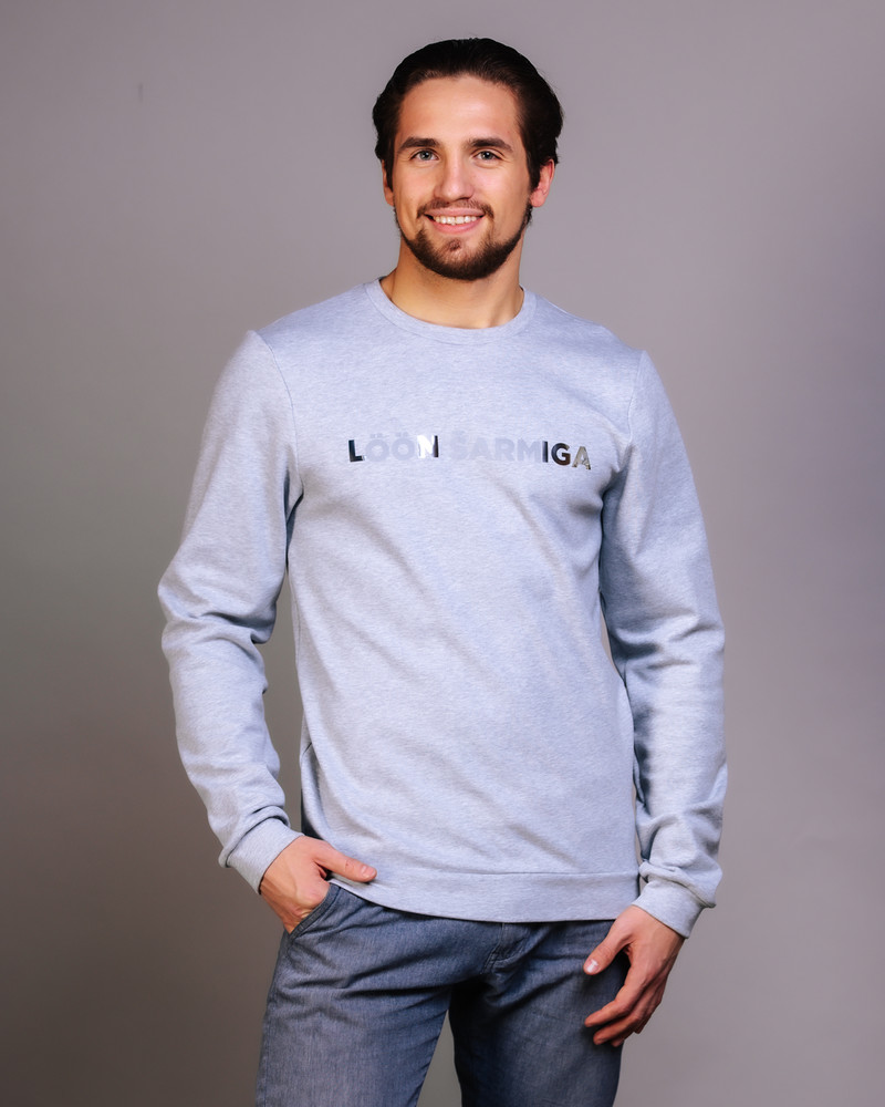LÖÖN ŠARMIGA PRINT SWEATSHIRT GREY