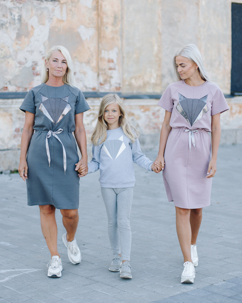 FOX JUMPER DRESS PLUM