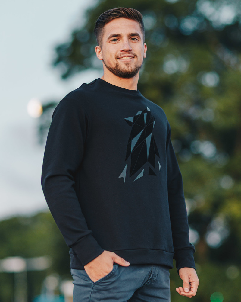 BLACK WOLF SWEATSHIRT BLACK