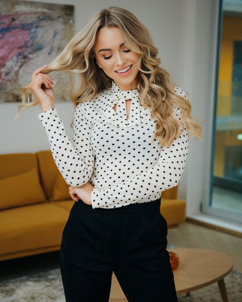 DOLLABLE POLKA DOT SHIRT