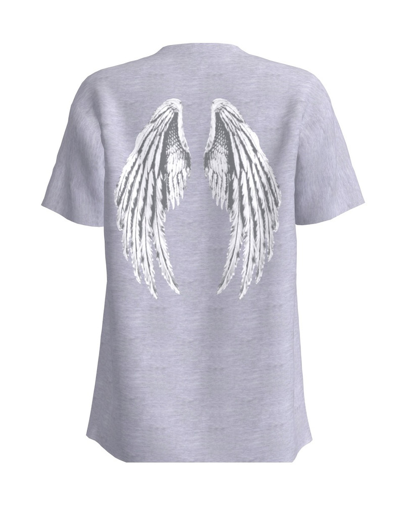 WHITE ANGEL SLIM T-SHIRT LIGHT GREY
