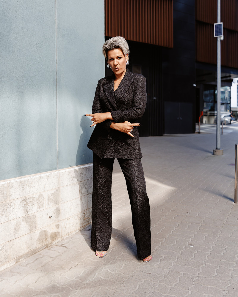 FLOWER POWER SUIT BLACK JACKET