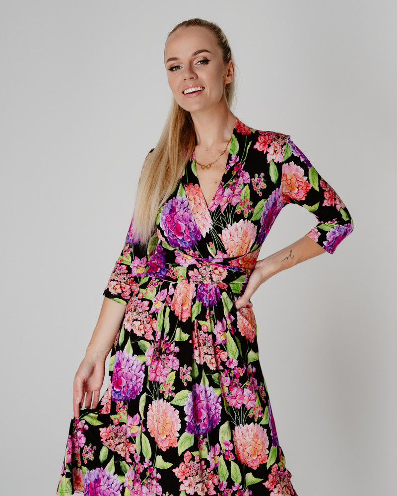 HORTENSIA ELEGANT MIDI DRESS