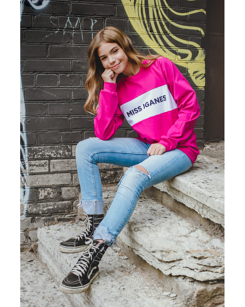 MISS IGANES KIDS SWEATSHIRT FUCHSIA