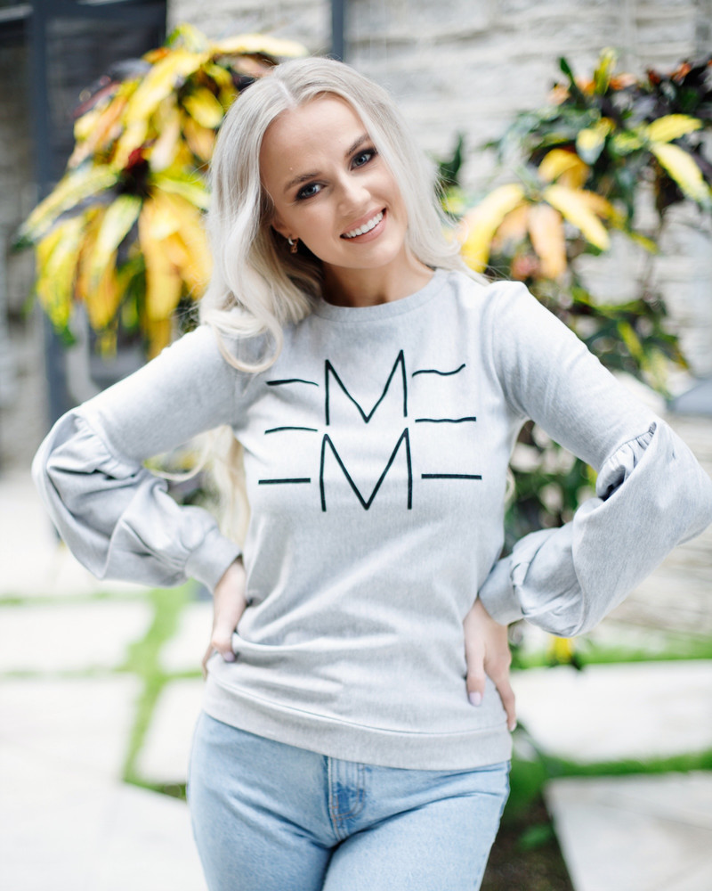 EMME ALICE SWETSHIRT LIGHT GREY