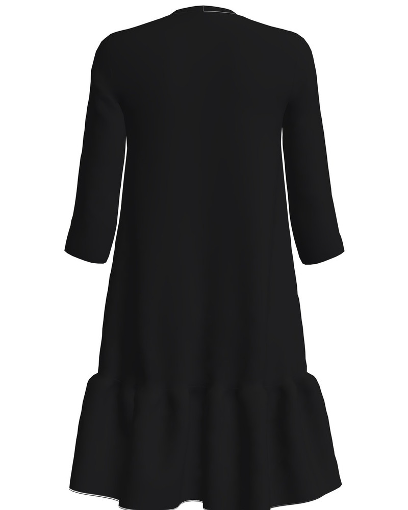 STAR FRILL DRESS BLACK