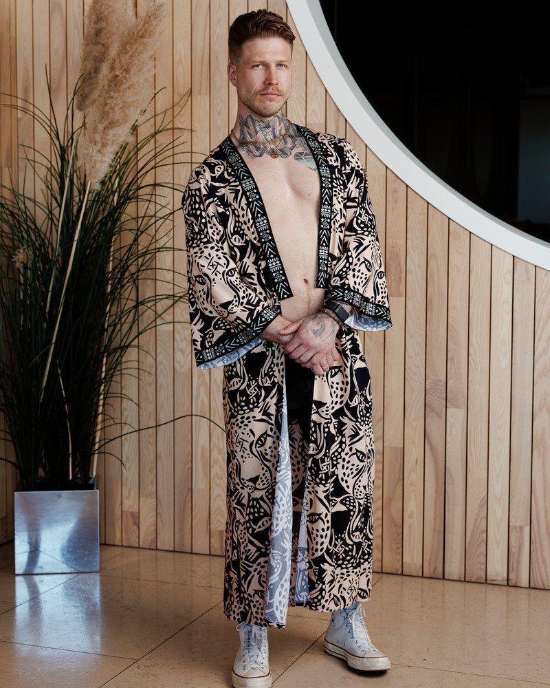 LETRIBE UNISEX KIMONO TIGER
