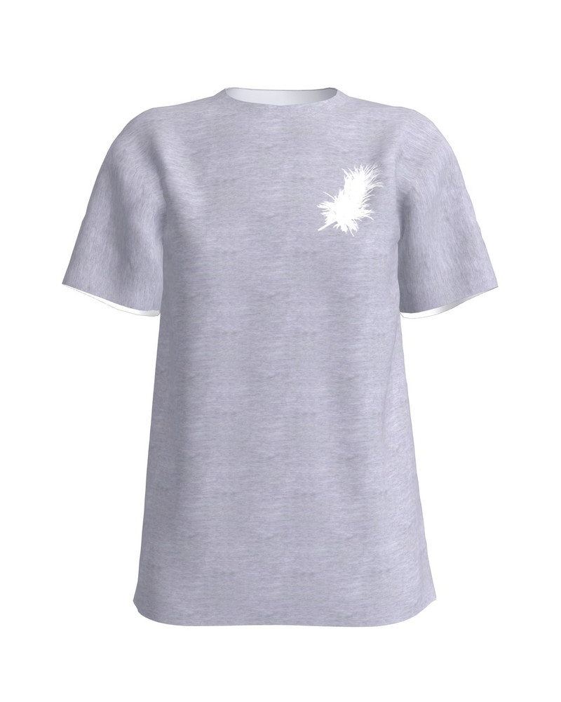 WHITE ANGEL SLIM T-SHIRT LIGHT GREY