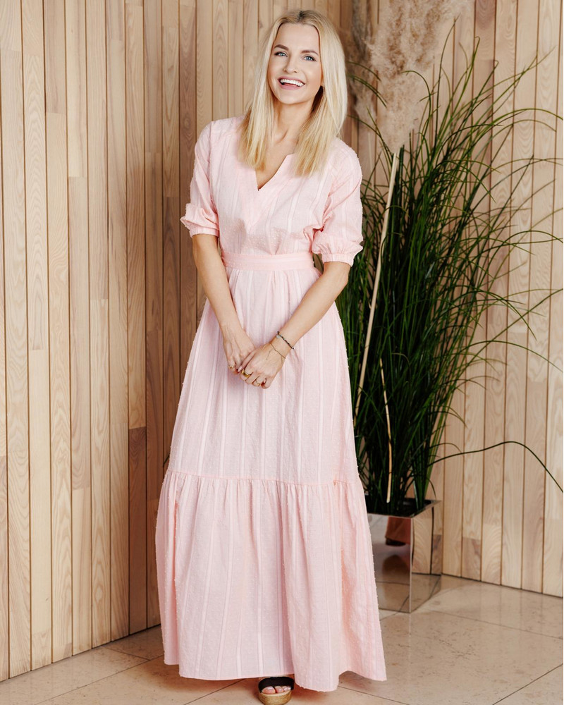 SUMMER COMET MAXI DRESS PINK