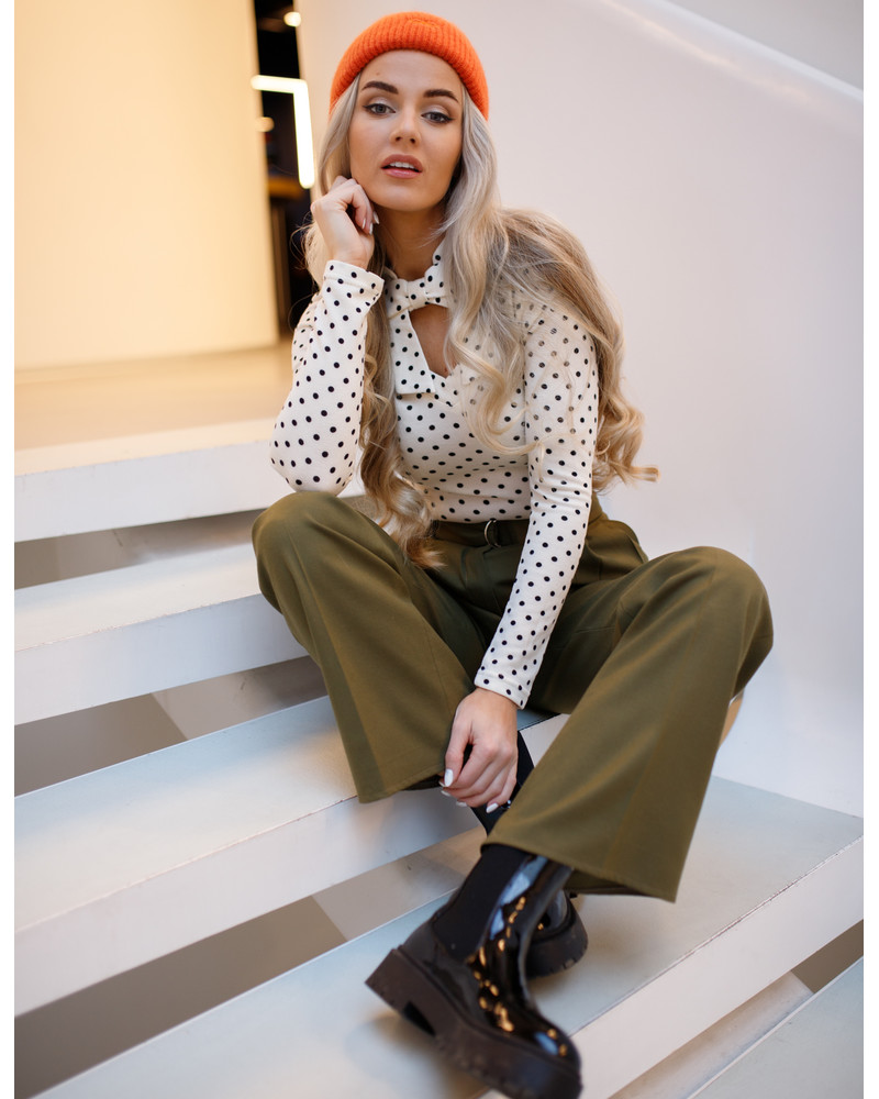 DOLLABLE POLKA DOT SHIRT