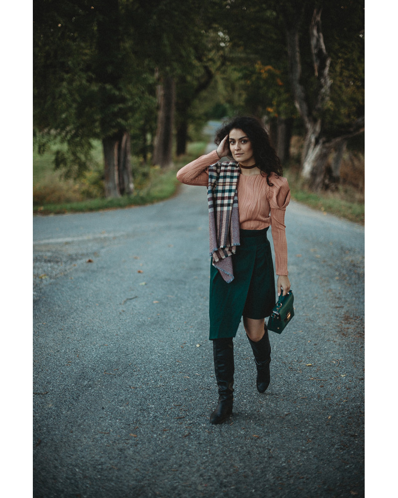APRICOT ROSE SLEEVE SHIRT