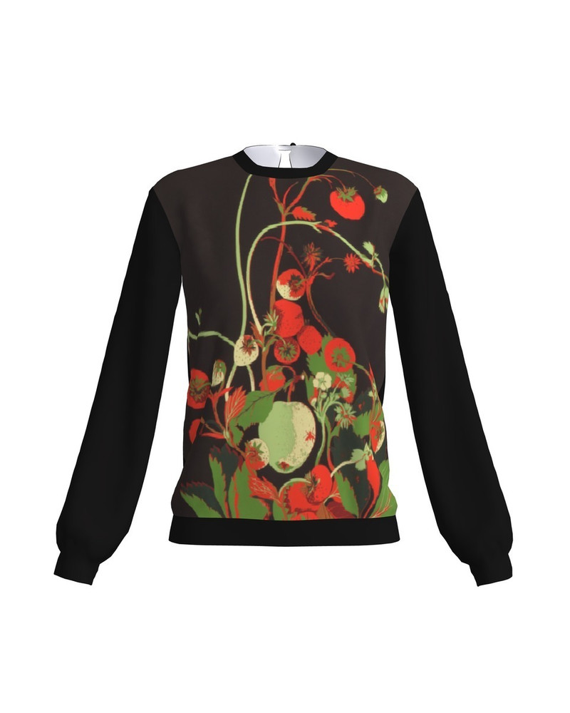 BLACK STRAWBERRIES SWEATER