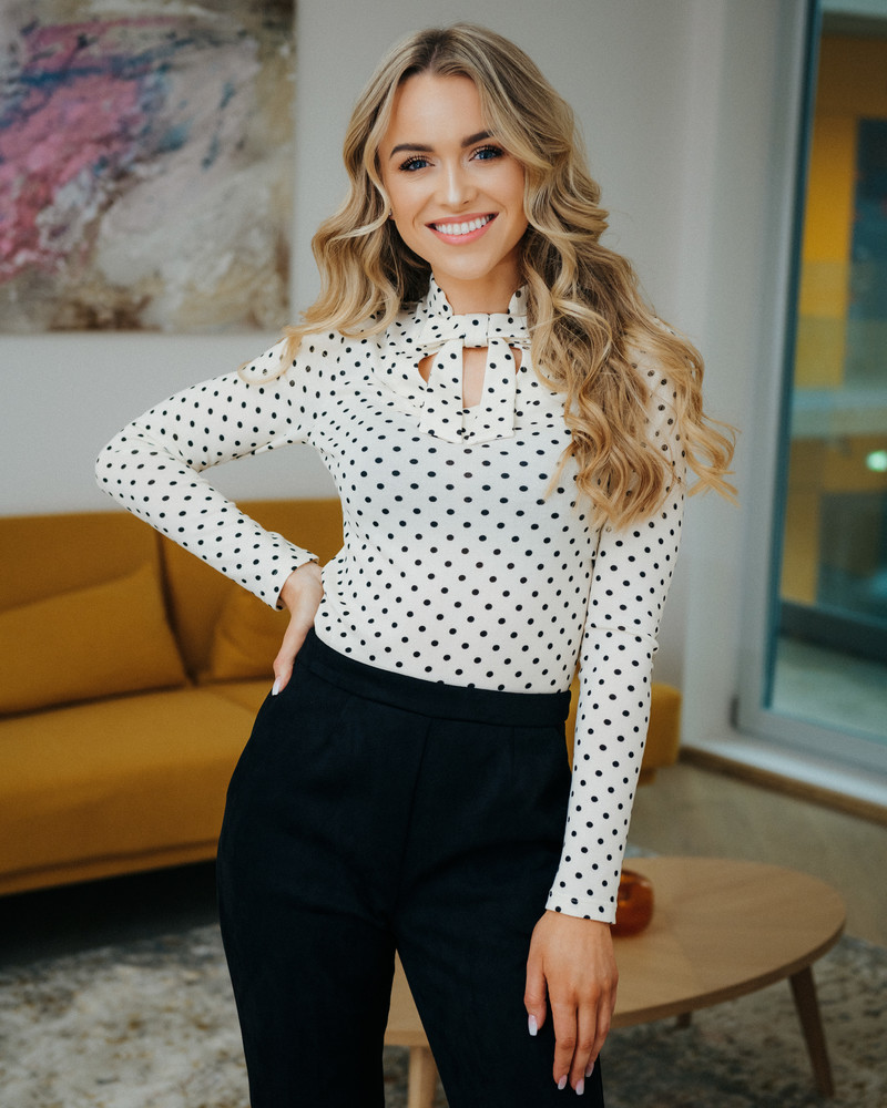 DOLLABLE POLKA DOT SHIRT