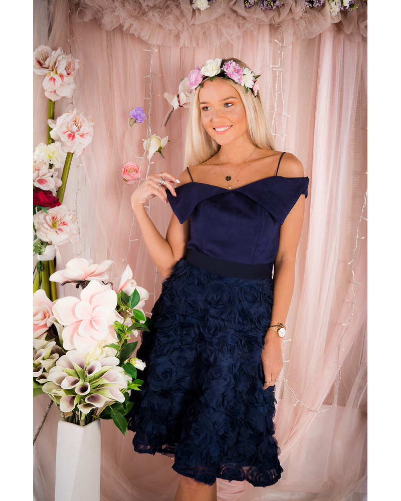 NAVY COURTIER TOP