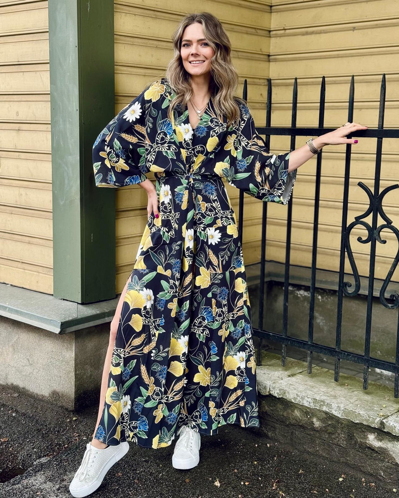 BOHO MAXI DRESS CORNFLOWER