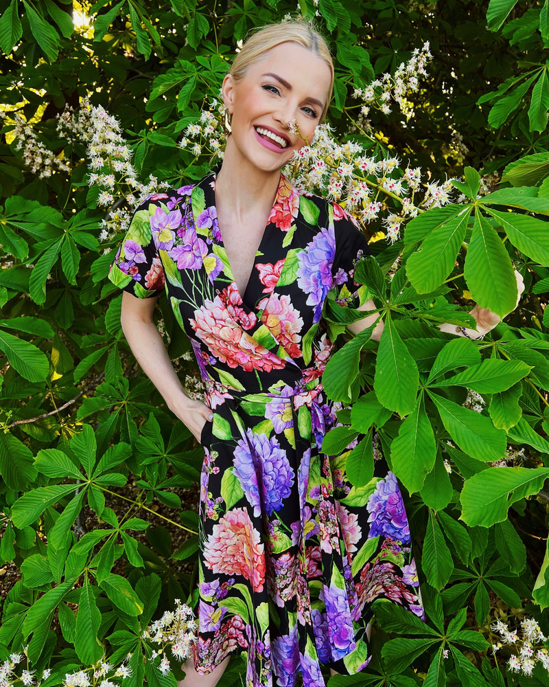 HORTENSIA SUMMER MOON MIDI DRESS