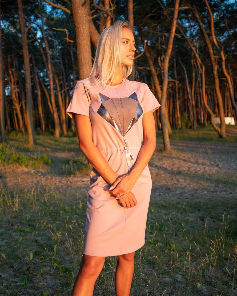 FOX JUMPER DRESS PLUM