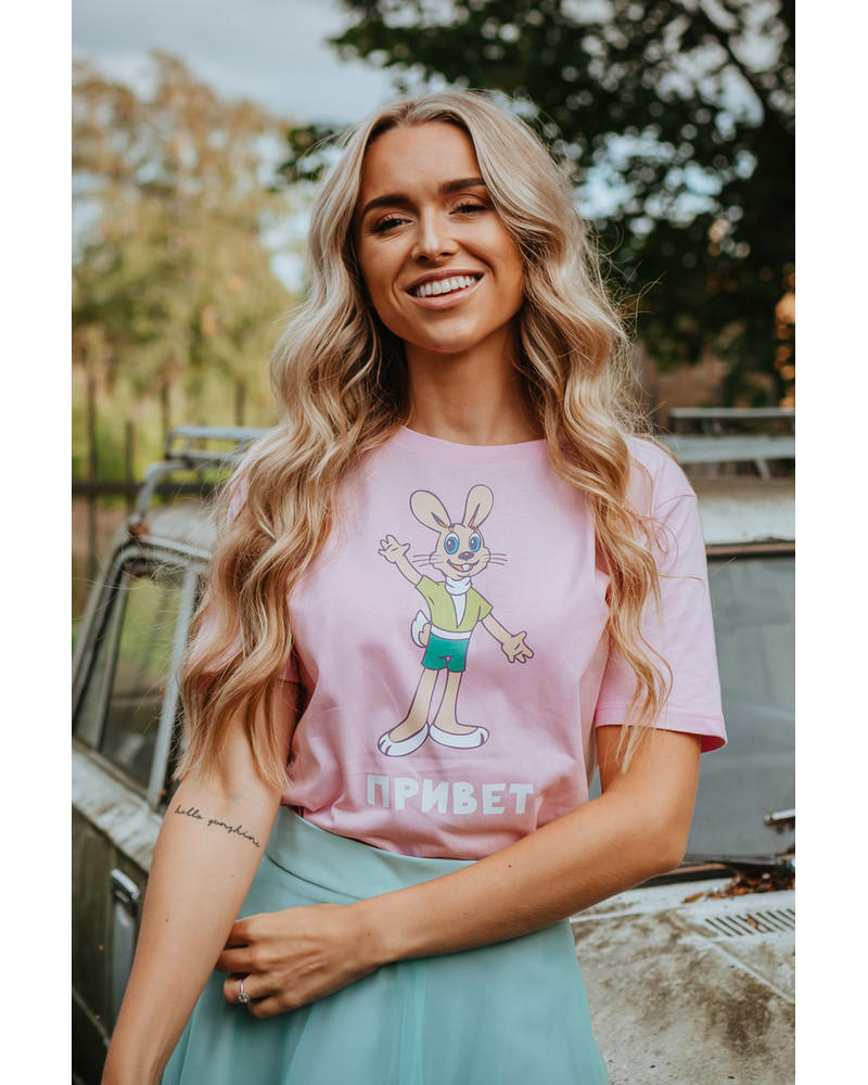 PRIVET OVERSIZE T-SHIRT LIGHT PINK