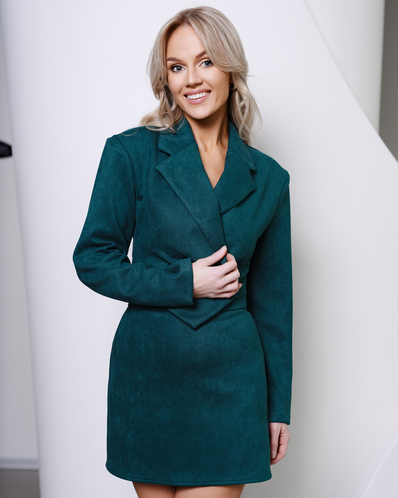 CROP JACKET GREEN