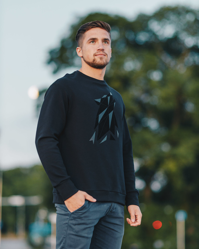 BLACK WOLF SWEATSHIRT BLACK