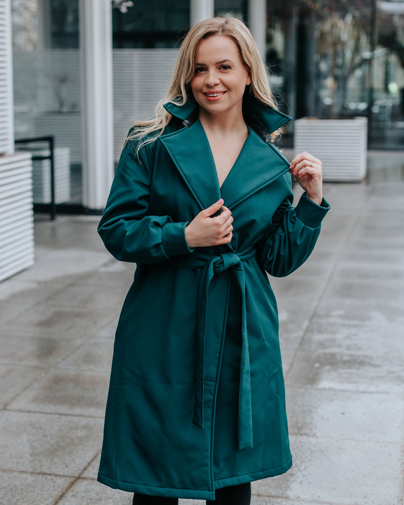 TD TRENCH COAT GREEN