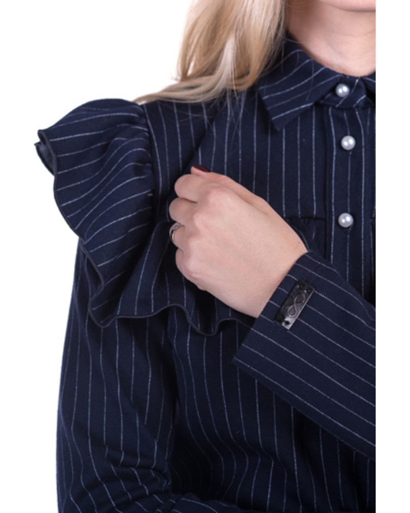 BLUE STRIPE POCKET TROUSERS