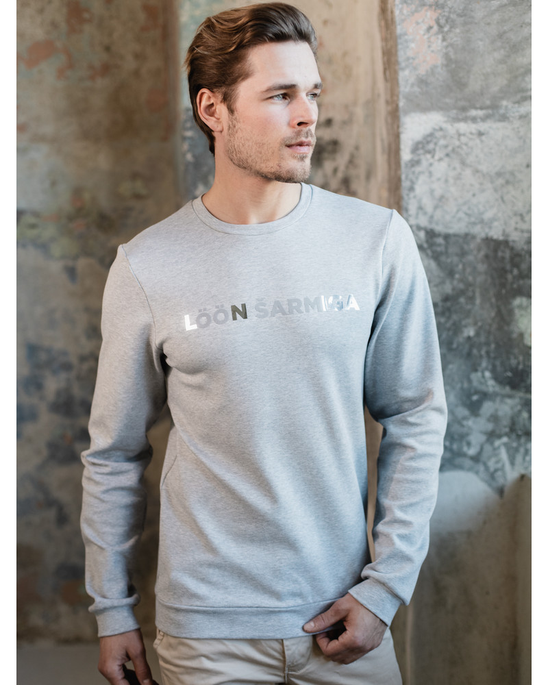 LÖÖN ŠARMIGA PRINT SWEATSHIRT GREY