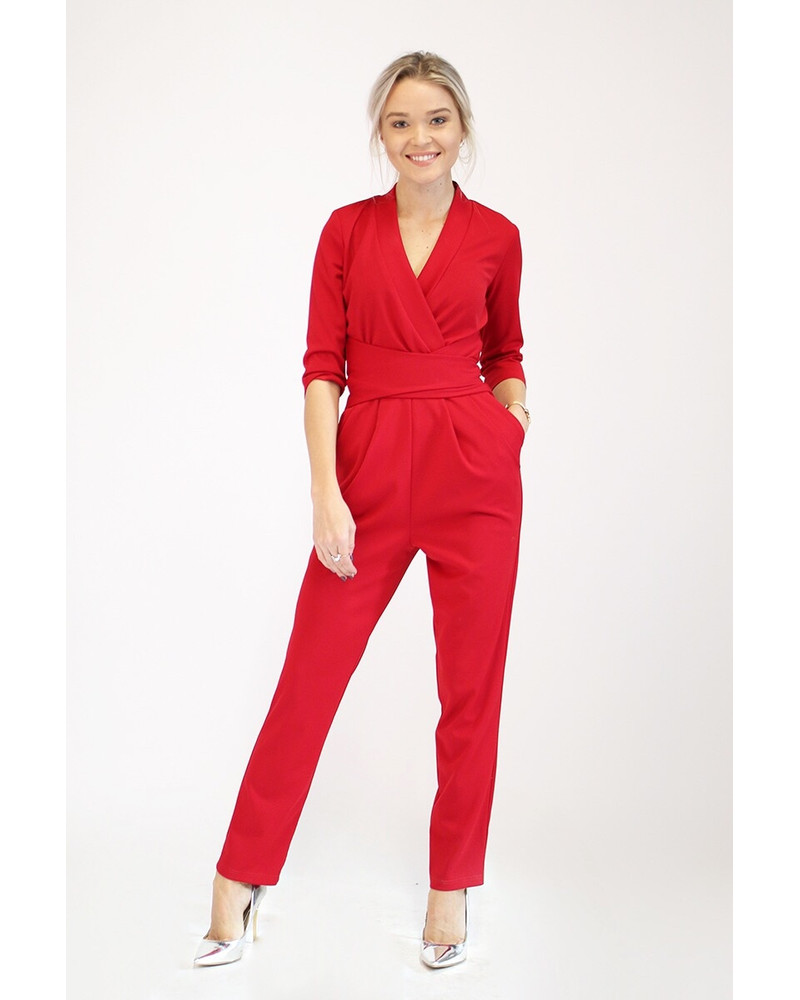ELEGANT JUMPSUIT RED