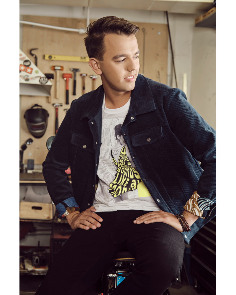 DARK BLUE VELVET JACKET